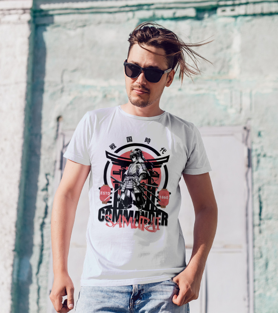 Commander Samurai ESTD 1860 Sengoku Jidai T-Shirt