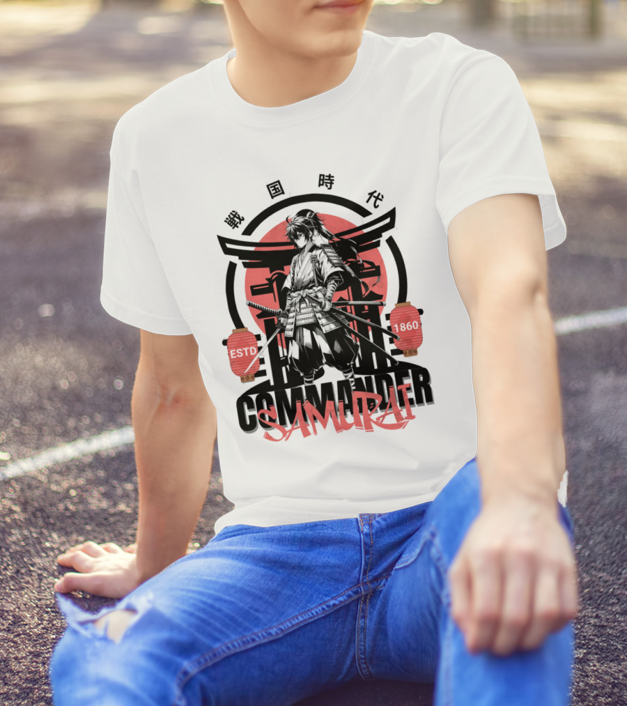 Commander Samurai ESTD 1860 Sengoku Jidai T-Shirt