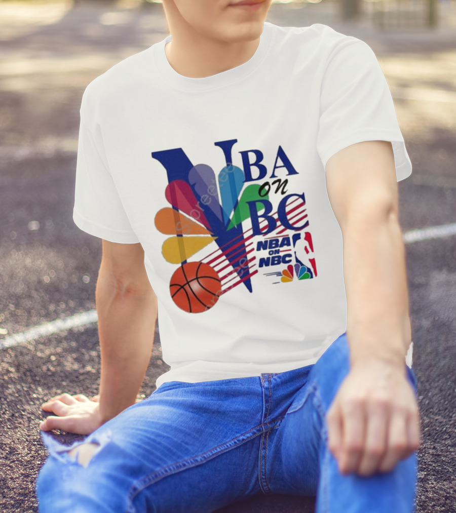 NBA On NBC Vintage Logo J. Kyle Mann Basketball T-Shirt