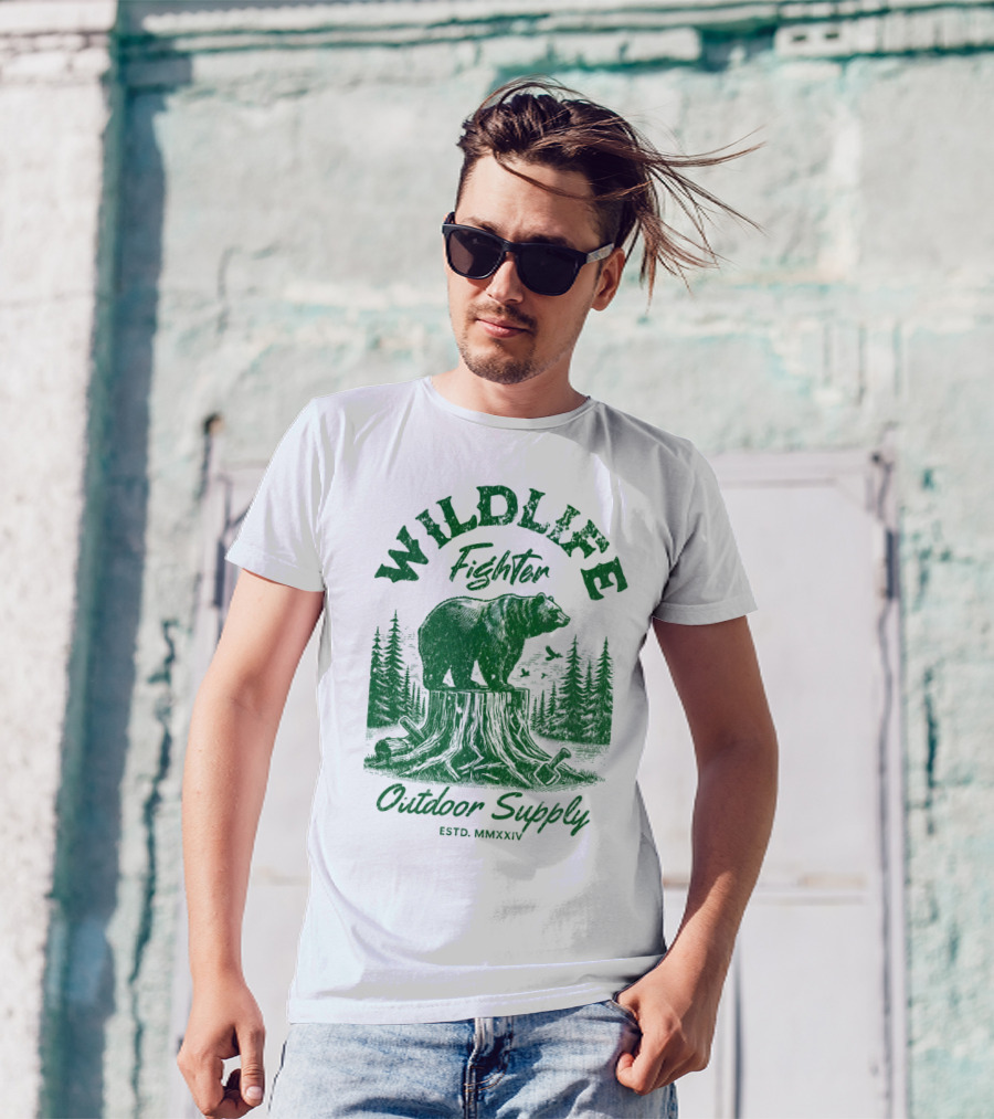 WILDLIFE FIGHTER OUTDOOR SUPPLY ESTD. MMXXIV T-Shirt
