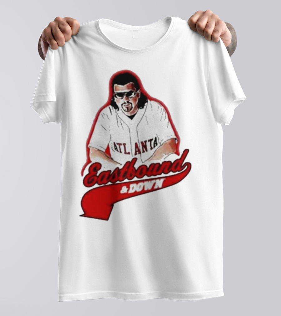 Atlanta Eastbound And Down Retro Baseball T-Shirt