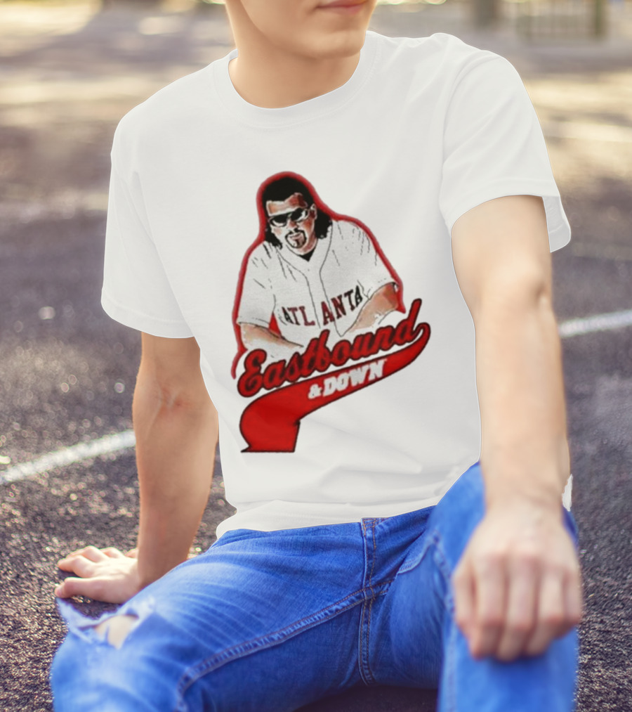 Atlanta Eastbound And Down Retro Baseball T-Shirt