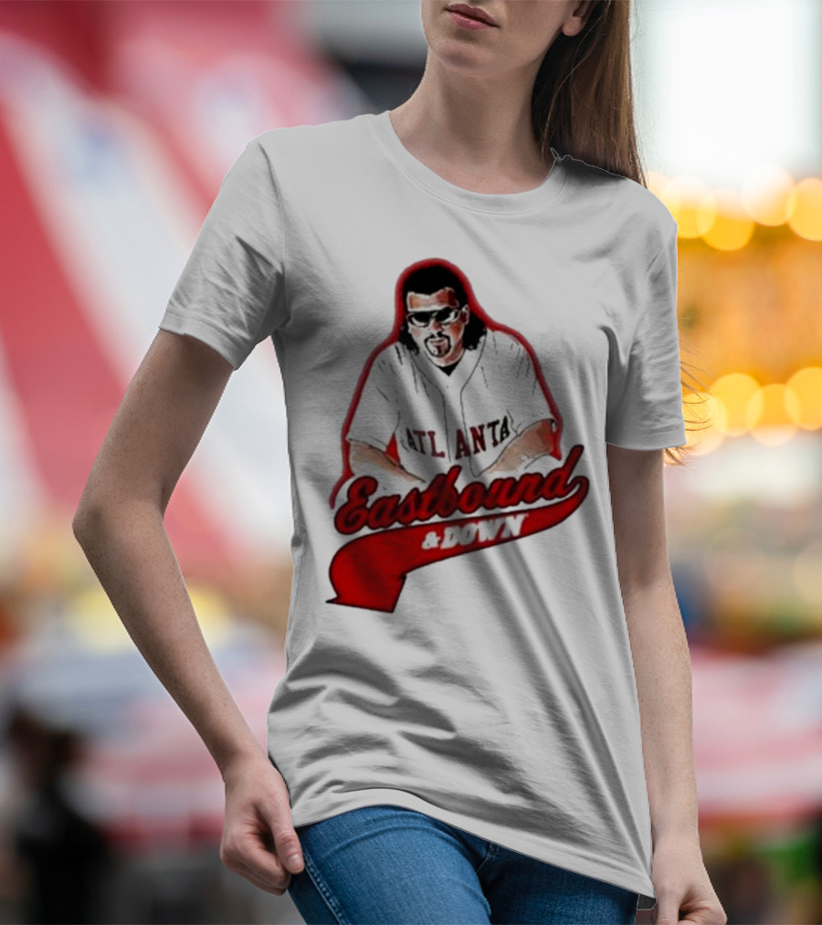 Atlanta Eastbound And Down Retro Baseball T-Shirt