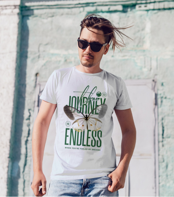 The Journey Is Endless Elegant Butterfly When You're Fueled By Dreams T-Shirt