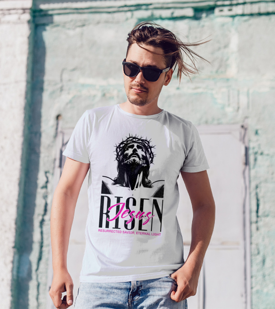 Jesus Risen Resurrected Savior Eternal Light T-Shirt