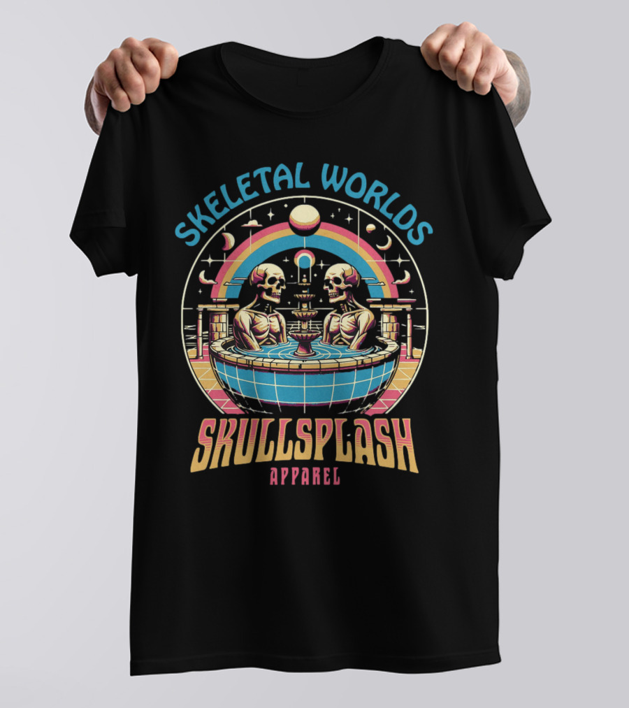 Skeletal Worlds SkullSplash T-Shirt