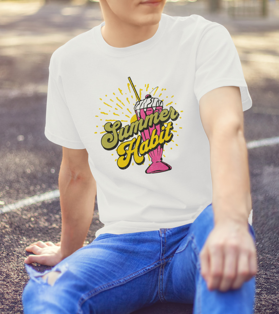 Summer Habit Vibrant Milkshake Burst T-Shirt