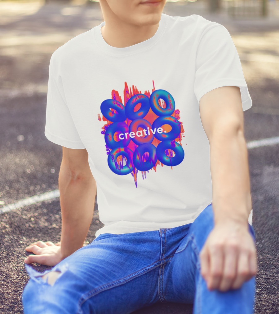 Creative Vivid Rings With Abstract Waveforms T-Shirt