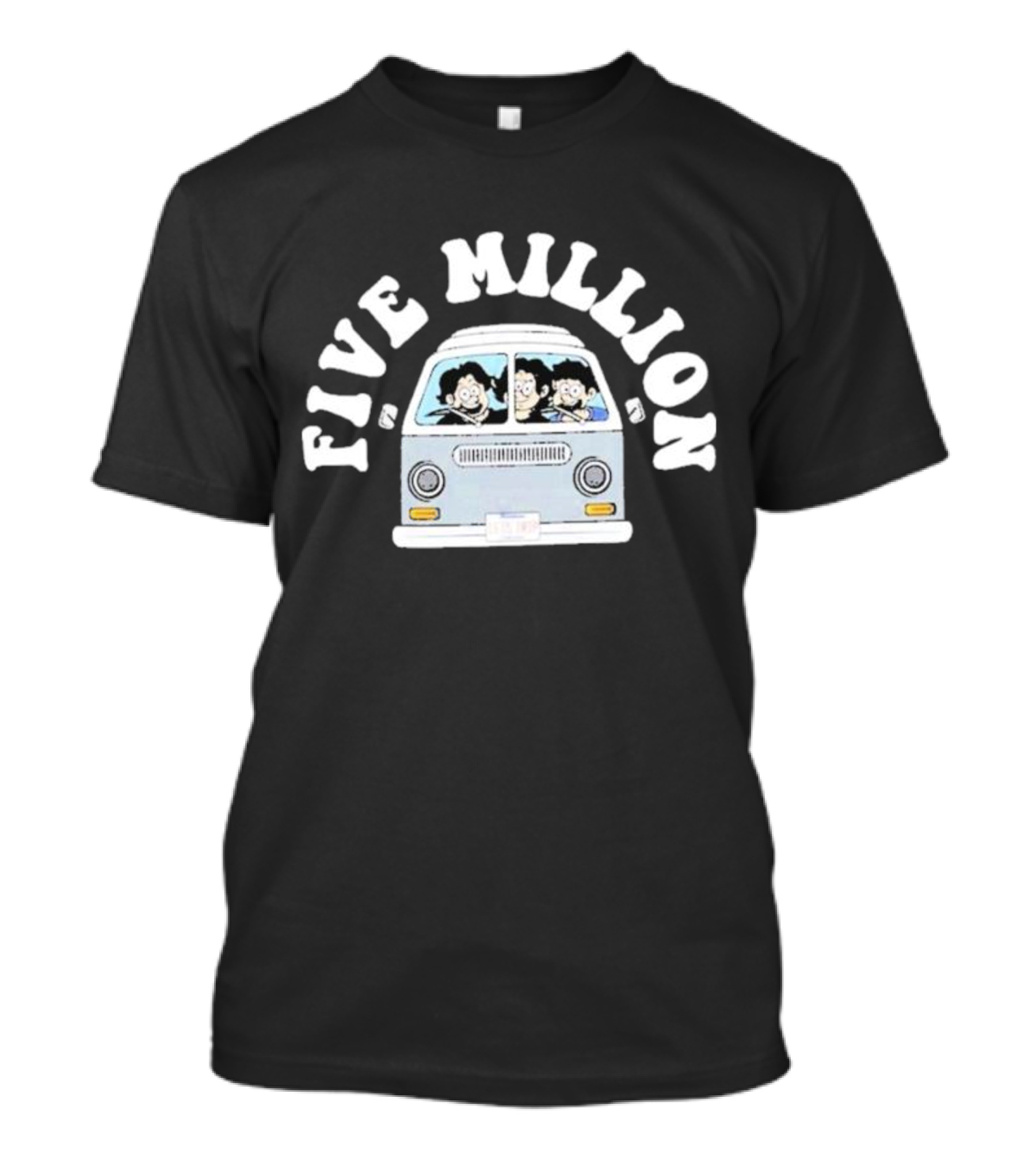 Five Million Let's Trip Arch Van Cartoon T-Shirt