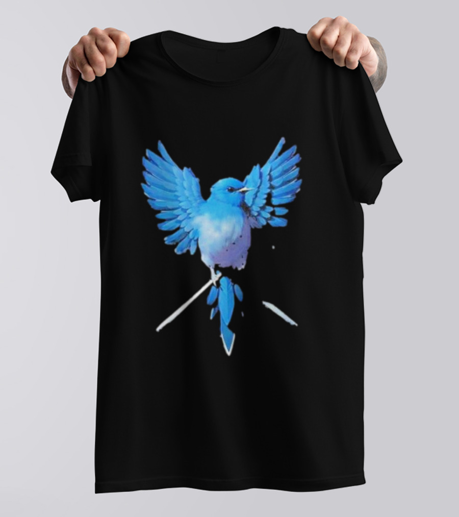 Flight Of Blue Bird T-Shirt