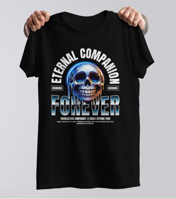 Eternal Companion Forever: Grinning Grimace Everlasting Confidant - A Smile Beyond Time T-Shirt