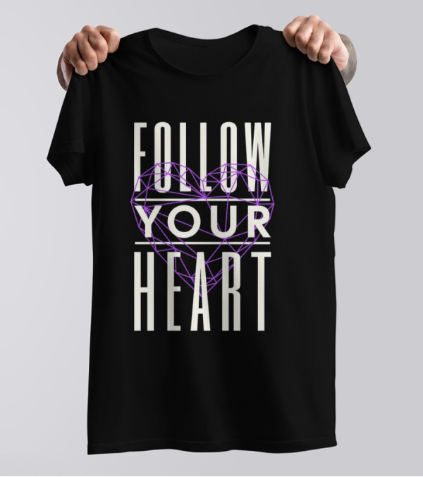 Follow Your Heart Geometric T-Shirt