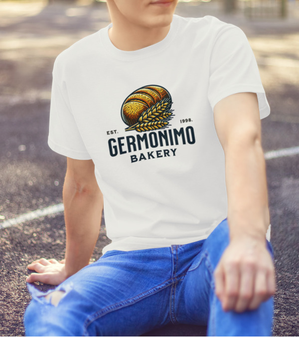 Germonimo Bakery Est. 1998 Vintage Bread Loaf And Wheat T-Shirt