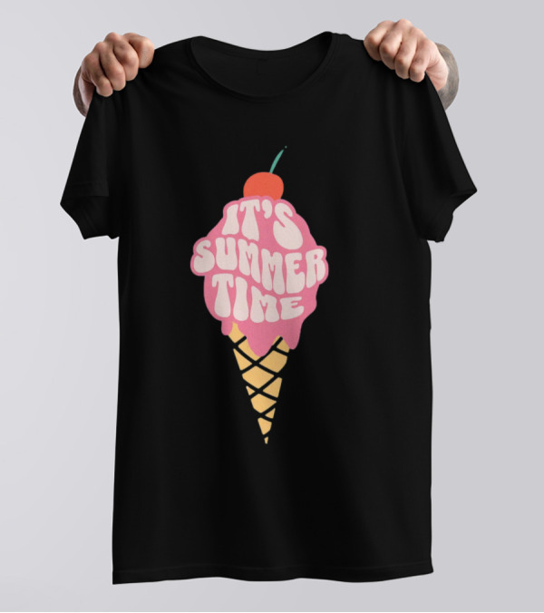 It’s Summer Time Cherry Ice Cream Cone T-Shirt