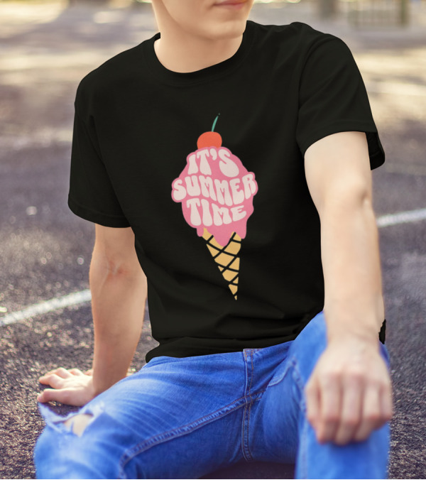 It’s Summer Time Cherry Ice Cream Cone T-Shirt