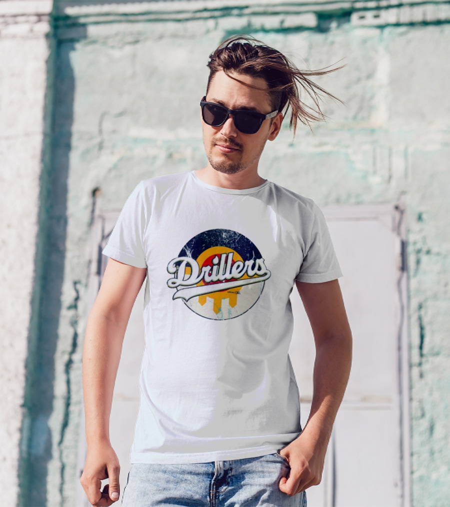 Drillers Retro Circle Logo T-Shirt
