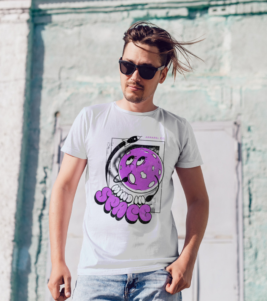 Mind In Space Apparel Co Cartoon Typographic Streetwear T-Shirt
