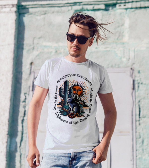 Serenity In The Sands Whispers Of The Desert Wander The Dunes T-Shirt
