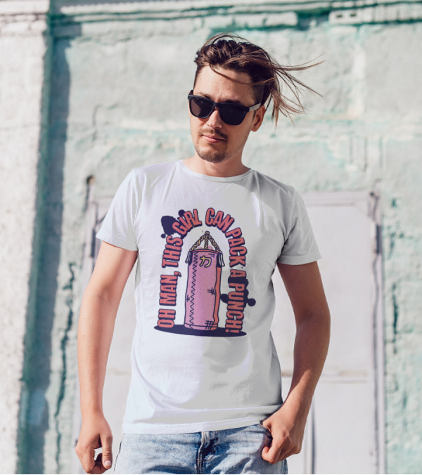 Oh Man, This Girl Can Pack A Pink Punch T-Shirt