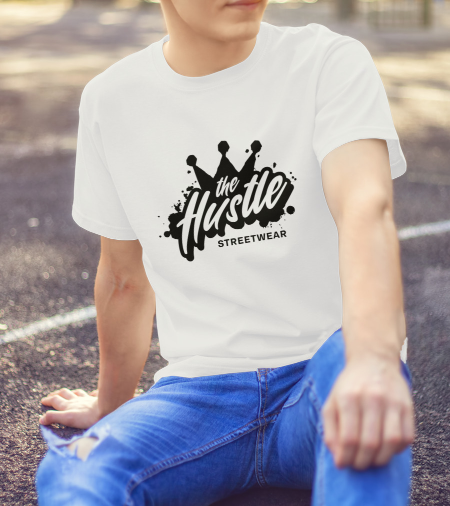 The Hustle Streetwear Crown Splatter T-Shirt