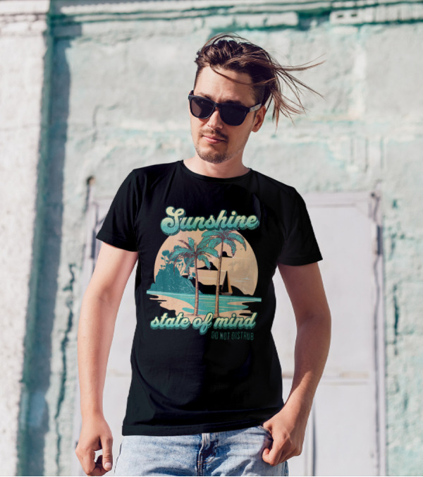 Sunshine State Of Mind Do Not Disturb Vintage Beach T-Shirt