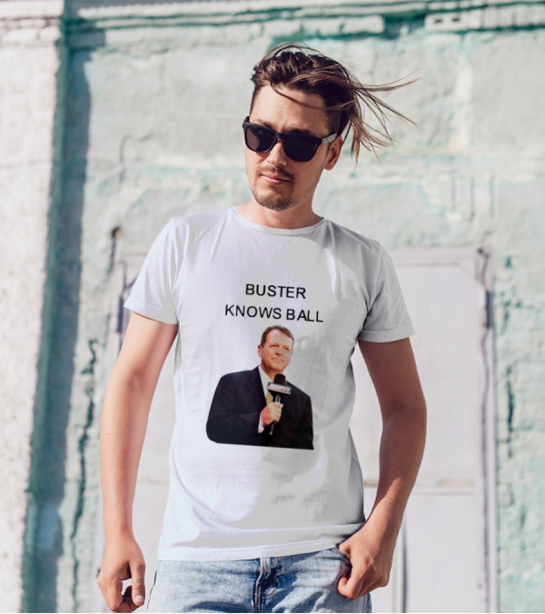 Buster Olney Knows Ball ESPN Microphone Image T-Shirt