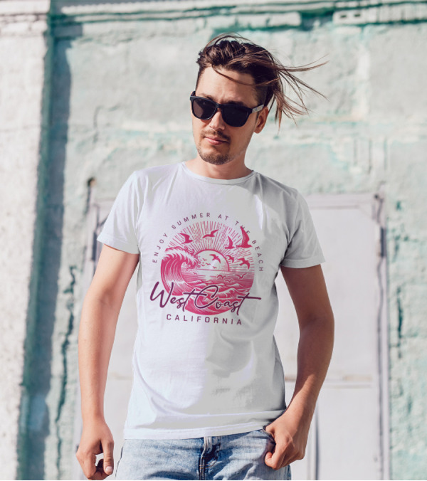 Enjoy Summer At The Beach West Coast California T-Shirt