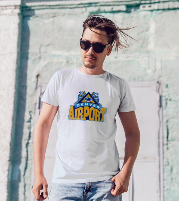 Denver Airport Eye Illuminati Symbol 202 T-Shirt