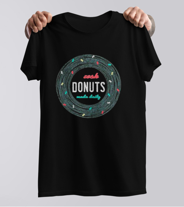 Fresh Donuts Made Daily Tire Style Retro T-Shirt