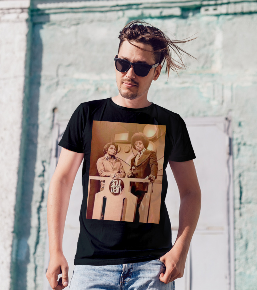 James Brown And Don Cornelius Soul Train Iconic Music Legends T-Shirt