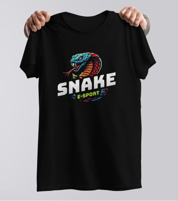 Snake Esport Vibrant Mascot T-Shirt