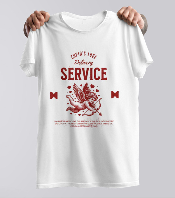 Cupid's Love Delivery Service Crafting Romance One Arrow At A Time T-Shirt