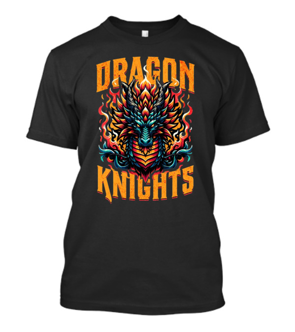 Dragon Knights Fiery Dragon Emblem T-Shirt