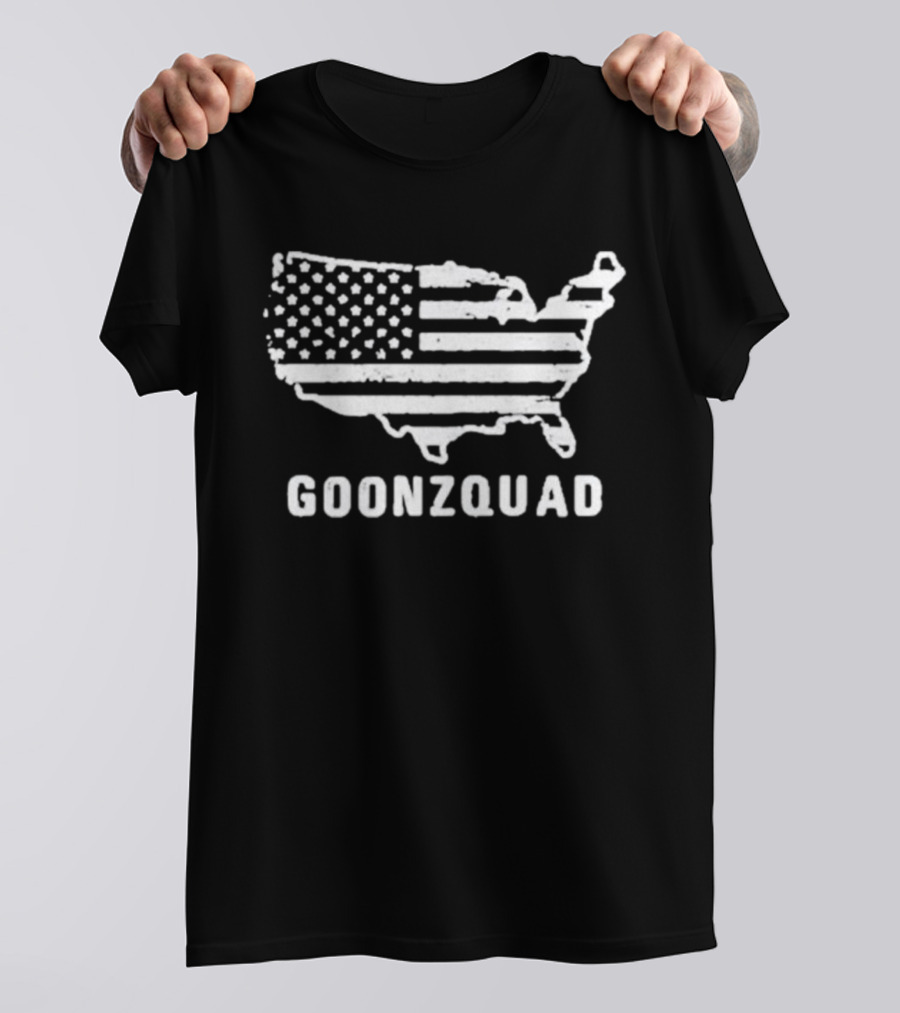 Goonzquad United States Flag Map T-Shirt