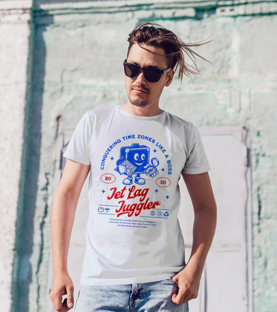 Jet Lag Juggler Conquering Time Zones Like A Boss T-Shirt