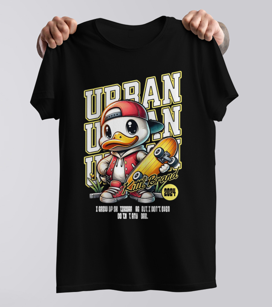 Urban Duck Skateboarding Kittl Brand T-Shirt