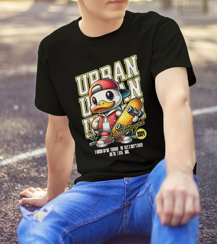 Urban Duck Skateboarding Kittl Brand T-Shirt