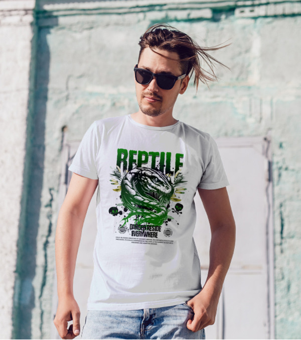Reptile Danger Reside Everywhere Stealth Creature Of Ancient Lineage T-Shirt