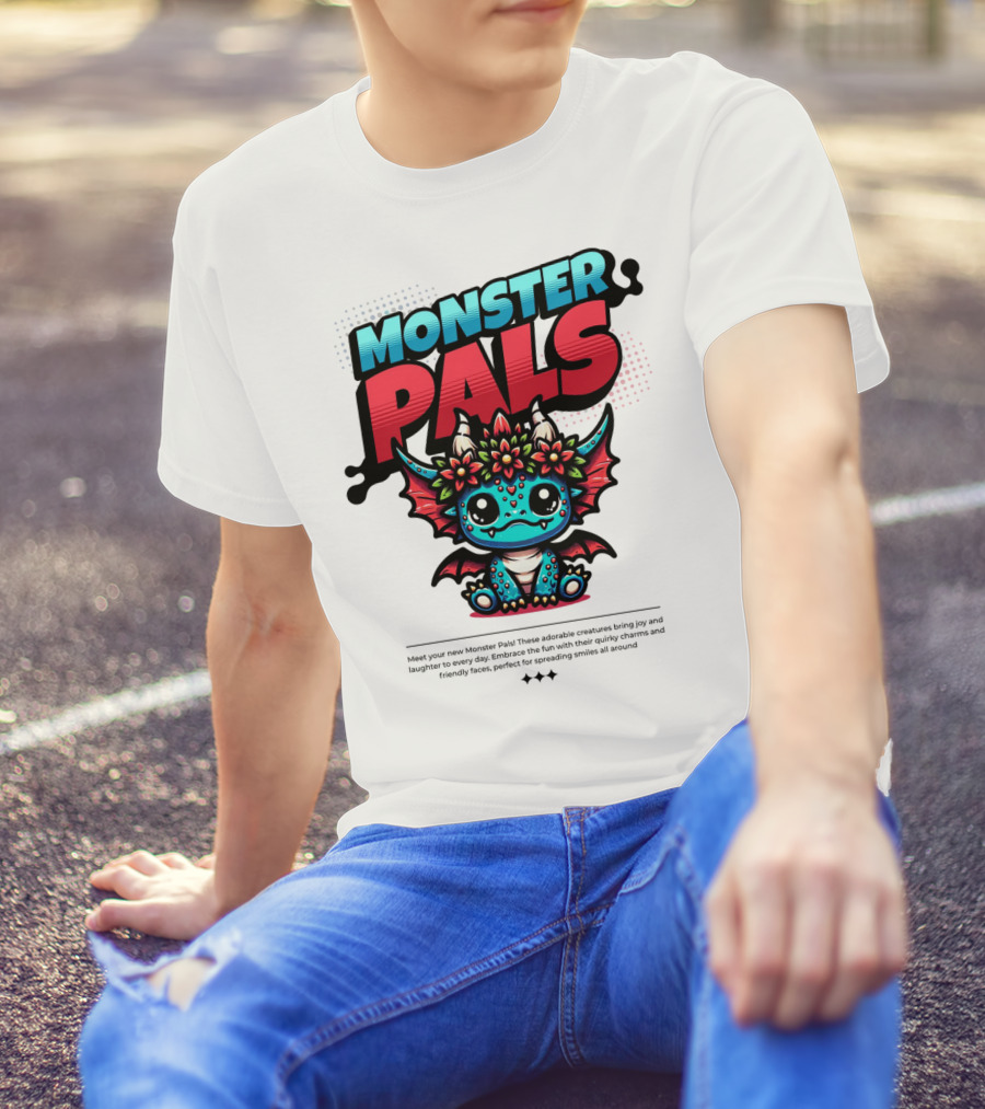 MONSTER PALS Adorable Creatures With Quirky Charm And Friendly Faces T-Shirt