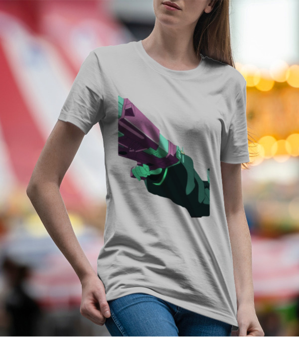 Rebecca Cyberpunk Edgerunners Aesthetic Gun T-Shirt