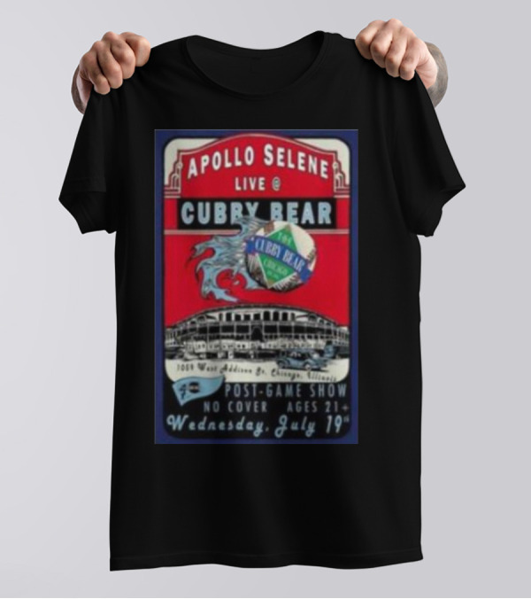 Apollo Selene Live At Cubby Bear Chicago July 19 Post-Game Show 21+ T-Shirt