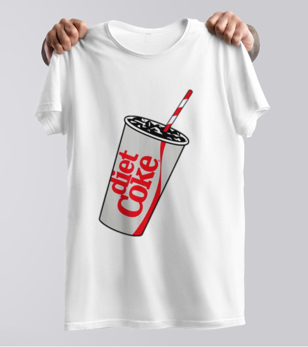 Diet Coke Red Straw Cup Icon Beverage T-Shirt