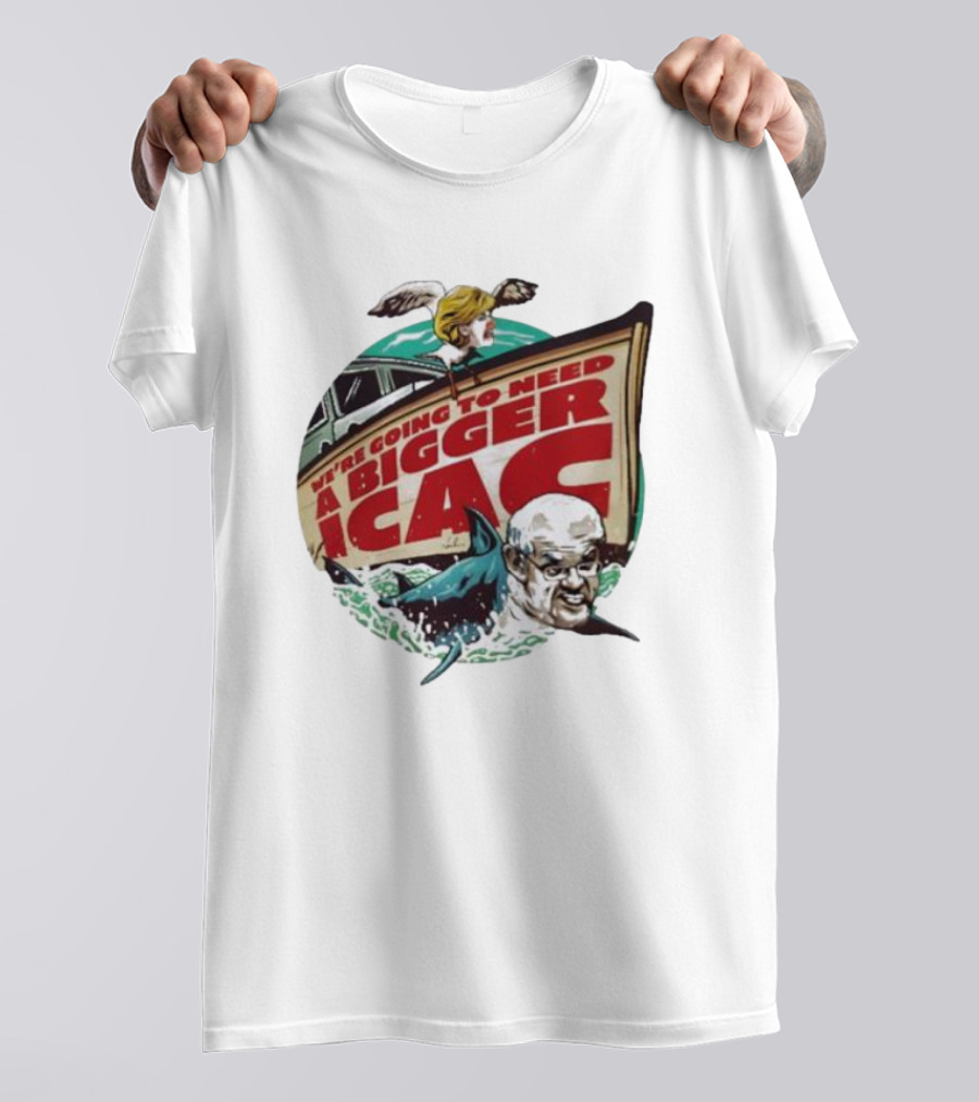 Van Badham We’re Going To Need A Bigger ICAC Political Satire With Shark And Boat T-Shirt
