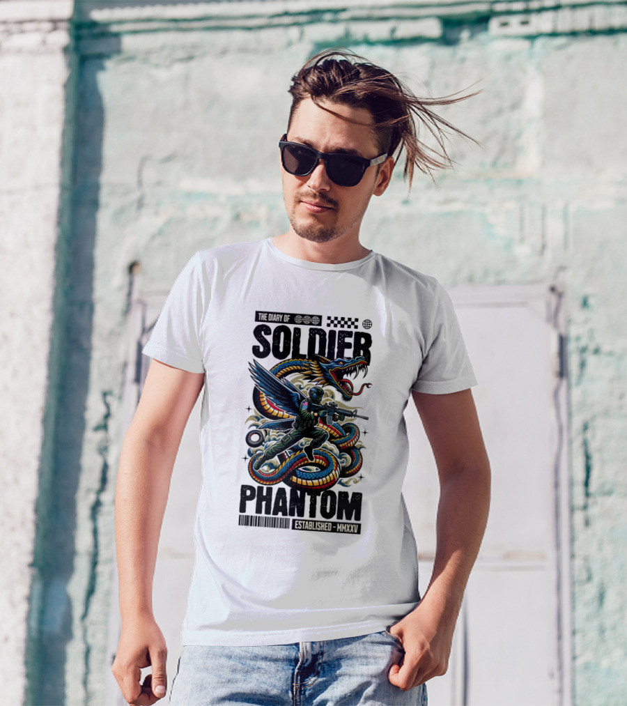 The Diary Of Soldier Phantom Established MMXXV T-Shirt