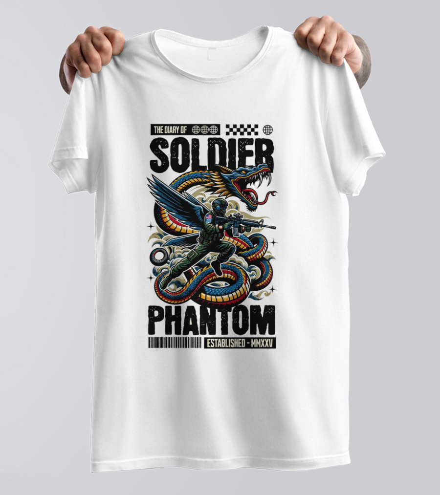 The Diary Of Soldier Phantom Established MMXXV T-Shirt