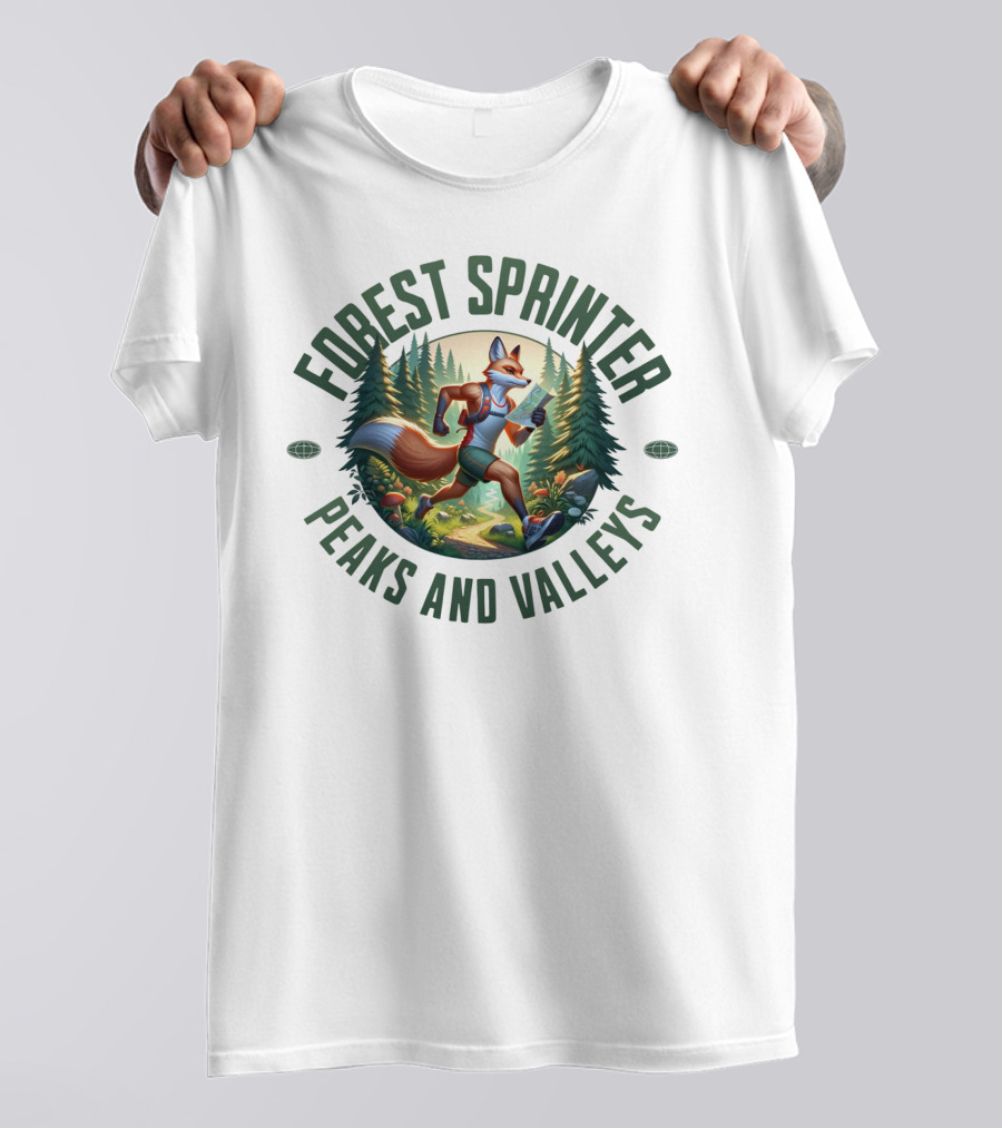 Forest Sprinter Peaks And Valleys T-Shirt
