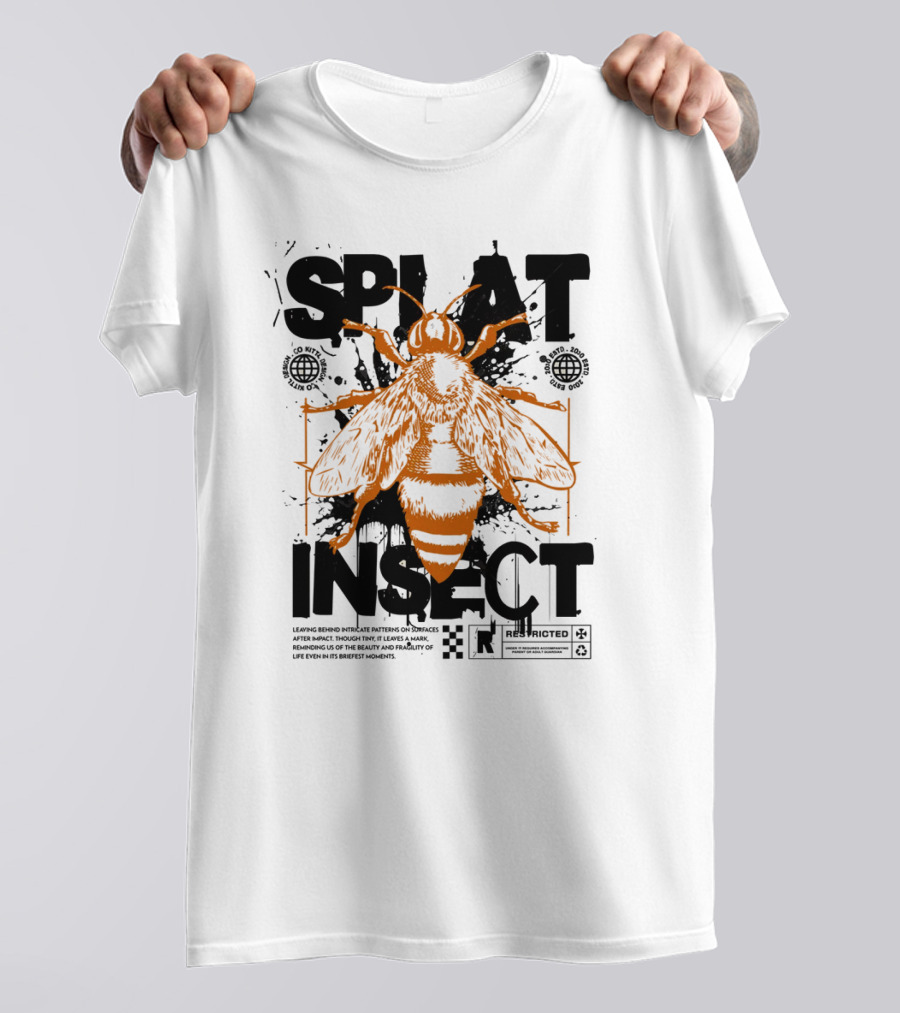 Splat Insect Restricted Warning T-Shirt