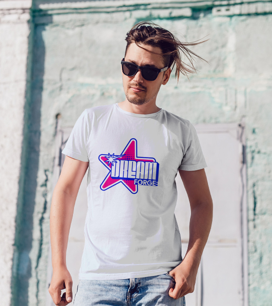 Dream Forge Star Bright Neon Retro T-Shirt