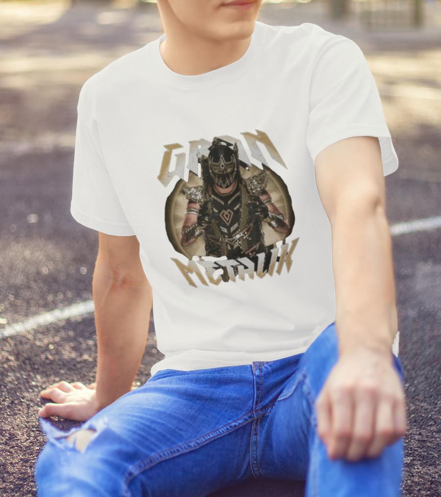 Gran Metalik Wrestling Masked Warrior Pose T-Shirt