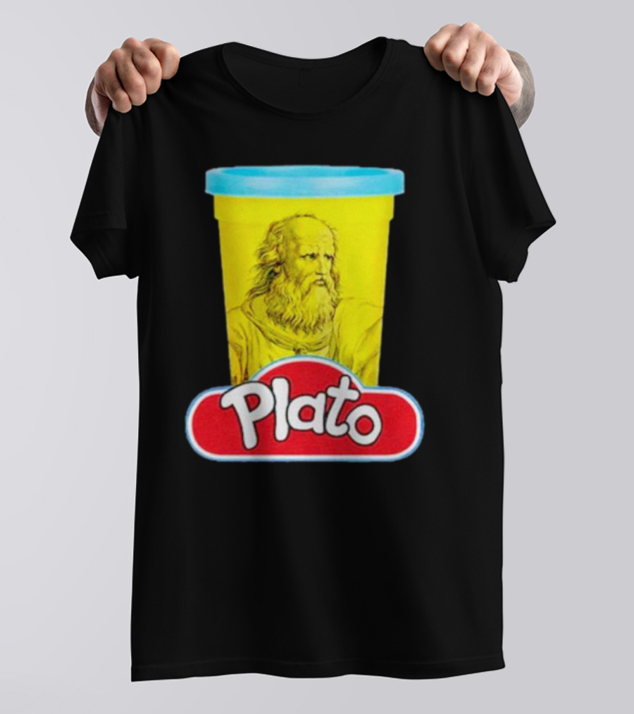 Plato Philosopher Meets Play Doh Parody Mashup T-Shirt